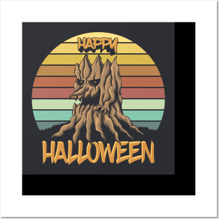 happy halloween t-shirt Posters and Art